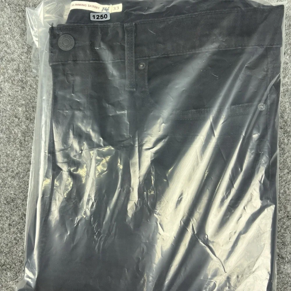 Levi's Jeans Women's Size 33 Slimming‎ Skinny (Fits 34x28) Black Skater Stretch